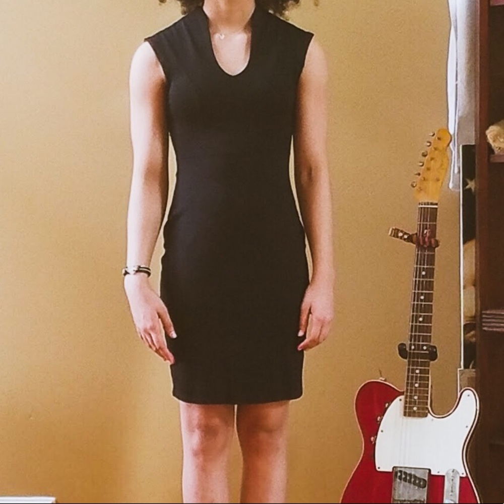 Black tight dress